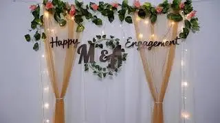 Paket Dekorasi Backdrop Lamaran Nikahan DIY ( Buat Kreasi Sendiri)