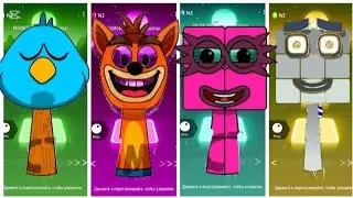 TILES HOP R SPRUNKI🆚️SPRUNKIOC SLEEPY BIRD🆚️SPRUNKIOC CRASH🆚️  SPRUNKIOC EIGHT🆚️SPRUNKOC NINE BATTLE