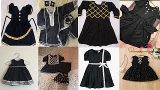Black Color Baby Girl Dress Design/Black Frock Collection  Baby Girl 2024/black dress designs ideas
