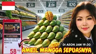 PANEN MANGGA HARUM MANIS SEPUASNYA DI AEON SUPERMARKET | ALL YOU CAN TAKE MANGO #supermarket #market