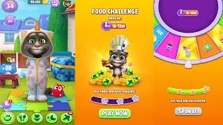 My Talking Tom 2 | Food Challenge Draw spin | My Talking Tom 2 Food Challenge