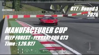 GT7 2026 Manufacturer Cup (Ferrari 296 Gt3) Round 3 - Deep Forest - Fast Lap