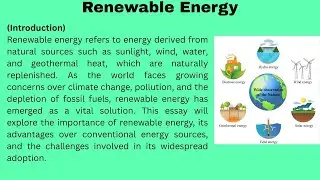 Essay on Renewable Energy| Essay for Students| Renewable Energy| Learn English with Essay| RE