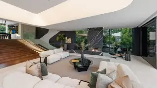 This $15 Million New construction home in Los Angeles is a unique architectural masterpiece