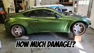 How Damaged Is The Underside Of My Stanced Genesis Coupe!? Just A Cracked Oil Pan, Or Is It Worse?