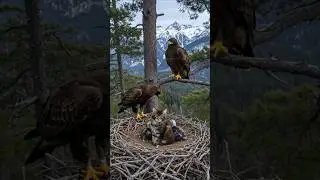 Eagle and Cat's Tree Family Time #cat #nest #catlovers #catvideos