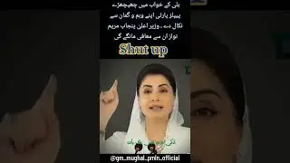 Maryam Nawaz Sharif Punjab Ki wazir e Allah hy Mafi Nahi Mange Fhi