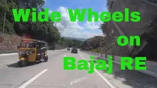 Custom Bajaj RE Auto Rickshaw with Wide Wheels