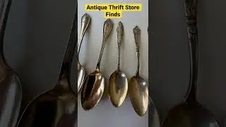 Antique Thrift Store Finds - Spoon Bolos #thriftwithme #thrifthaul #ebay #thrifting #antiques #bolo