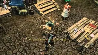Let's Play Gothic 3 video 3 - Looting Ardea and talking with Hamlar
