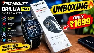 Fire-Boltt Brillia Pro Unboxing & Review | Premium Budget Smartwatch 2025 