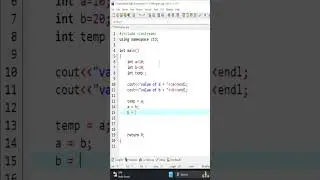 Swap Two Numbers using C++ #C++ #Programming  #coding