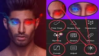 Quick Edit : smoke effect / Glowing eye | PicsArt tutorial