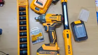 unboxing powerful cordless impact wrench Ingco cosli23011 Li-ion 20v cordless impact wrench
