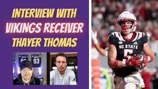 Interview with Vikings Wide Receiver Thayer Thomas Recently Signed Undrafted Free Agent