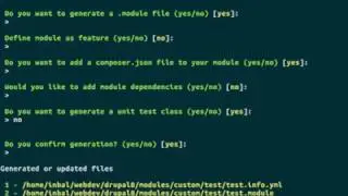 Drupal console - create new module