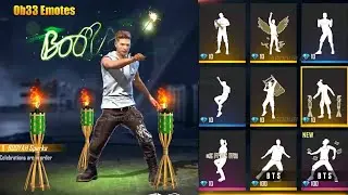 Free Fire New Emote | Ob33 All Emotes Review | Free Fire Upcoming Emotes | Garena Free Fire |