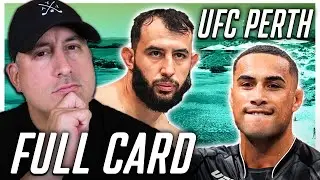 UFC Perth: Ulberg vs. Reyes FULL CARD Predictions and Bets