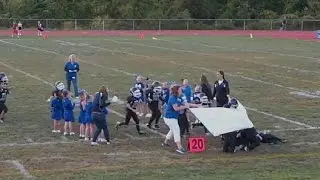 A not-so-banner day for a N.Y. youth football team