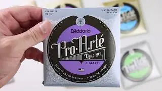 Linha de cordas de nylon para violão clássico.