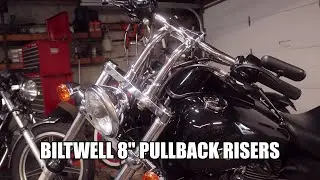 Установка 8-дюймового тягового усилителя Biltwell, Harley-Davidson Night Train FXSTB 2008 года