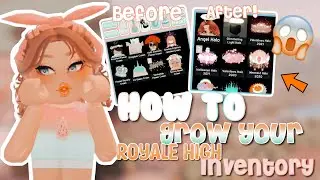 TIPS TO GROW YOUR ROYALE HIGH INVENTORY!!🏰 *EASY + WORKS* || Blue Roses