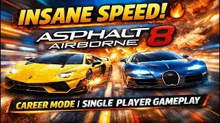 INSANE SPEED! 🔥 Asphalt 8: Airborne Career Mode | Single Player Gameplay (PC)