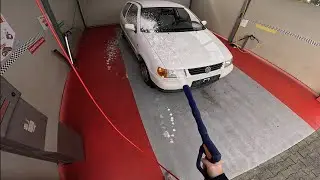 POV:Quick Car Wash 4€ VW Polo 6N/Model 1995 (Old Retro Cool Car)