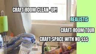 Craft Room Tour Realistic- (real thrifted)