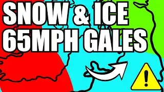 ❄️ MAJOR Snow & Ice Warning + 65mph Gales England | Sunday 25 January