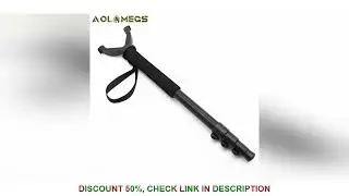 Aluminum Hunting Shooting Accessory V Shaped Rotating Yoke Monopod Telescopic Shooting Stick Hunting