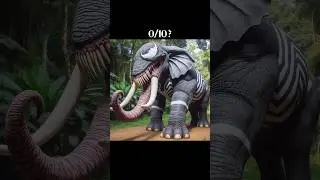 venom+elephant #ai #aigenerated #aishorts #venom #elephant #animals #fusion #aiart #edit #shorts