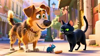 Великое ограбление сосисок! 🐶🐱 Собака, кот и хитрая мышь | DIDADUTV
