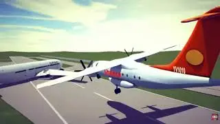 omarsh runaway collison ver flight 54932 & royal air maroc 546 - crash animation