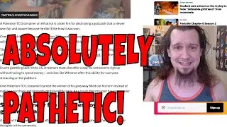 Pokemon TCG Streamer DESTROYS GOD PACK In Tantrum Over Losing Fair & Square!