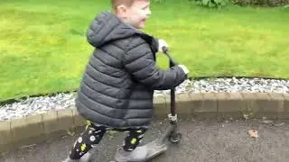 Me riding my beautiful shiny scooter 🛴
