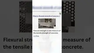 what is the flexural strength of concrete #construction #civilwork #civilengineering #concrete
