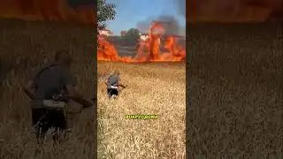 Спасал свой дом от пожара как мог