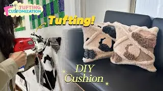 [ENG] Customizing Cushion using tufting | DIY Interior Cushion