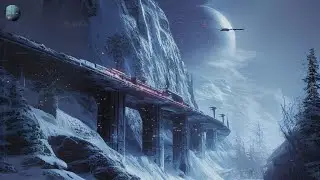 Cyberpunk Snowstorm ☢️ Ambient Soundscape of a Dystopian Post-Earth World
