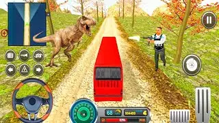 Red School Bus Transport Uphill off-road Bus Driving - Best Android IOS Gameplay #20