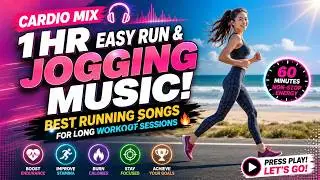 Cardio Mix 🎧 1 HR Easy Run & Jogging Music! Best Running Songs for Long Workout Sessions 🔥