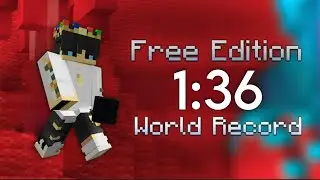 MINECRAFT SPEEDRUN FREE EDITION WR [1:36]