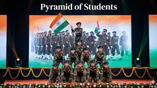 Pyramid of Students 🇮🇳 | Future of India on One Stage | Patriotic | students of Madrsa Rehmaniya 