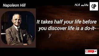 NAPOLEON HILL: if you wanna become intellectual about life this is worthy to you.