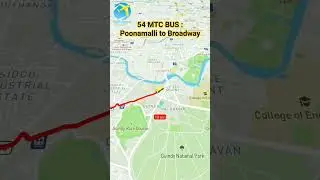 54 MTC Bus : Poonamalli to Broadway #shorts #chennai #trending #youtubeshorts #bus #viral #madras