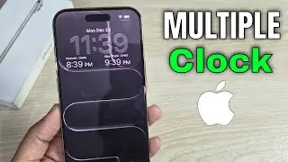 iPhone 17 Air: как добавить несколько часов на экран блокировки iPhone