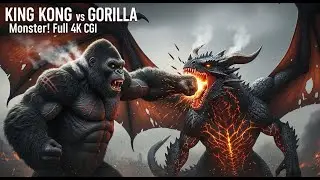 EPIC KING KONG vs GORILLA Monster! Full 4K CGI Fight Scene - MonsterVerse Fan Film