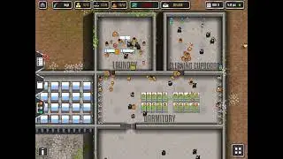 Prison Architect one cell forty prisoners in it