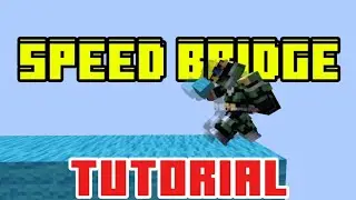 How to Speed bridge in Minecraft Bedwars (Tutorial)